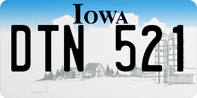 IA license plate DTN521