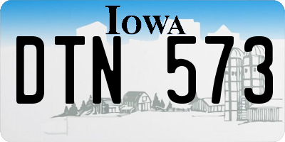 IA license plate DTN573