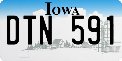 IA license plate DTN591