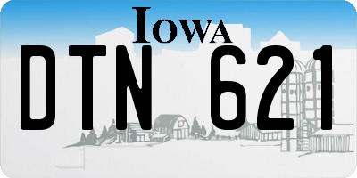 IA license plate DTN621