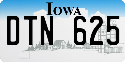 IA license plate DTN625
