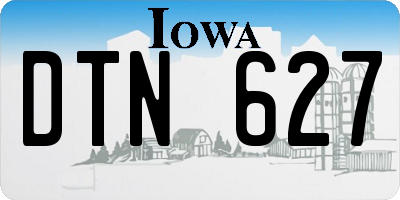 IA license plate DTN627