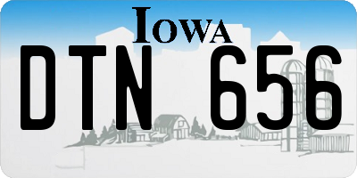 IA license plate DTN656