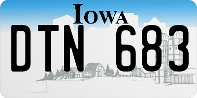 IA license plate DTN683