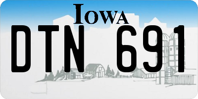 IA license plate DTN691