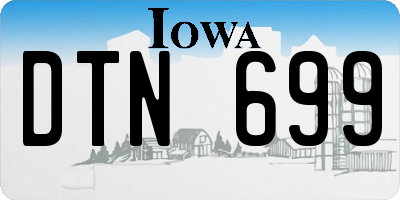 IA license plate DTN699
