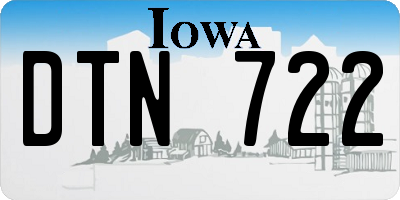 IA license plate DTN722