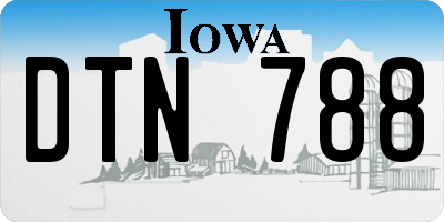 IA license plate DTN788
