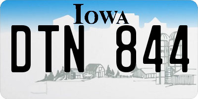 IA license plate DTN844