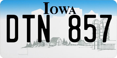 IA license plate DTN857