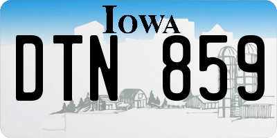 IA license plate DTN859