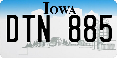 IA license plate DTN885