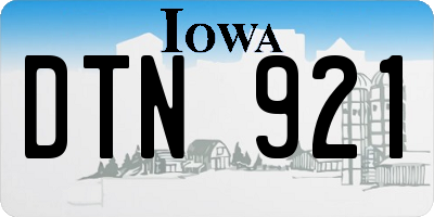 IA license plate DTN921