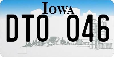 IA license plate DTO046
