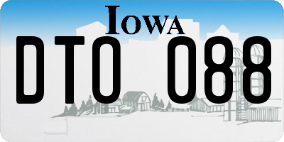IA license plate DTO088