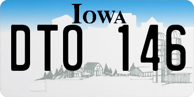 IA license plate DTO146