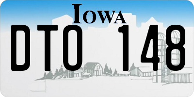 IA license plate DTO148