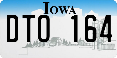 IA license plate DTO164