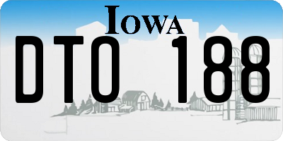 IA license plate DTO188