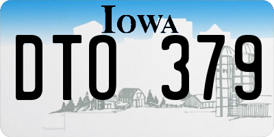 IA license plate DTO379