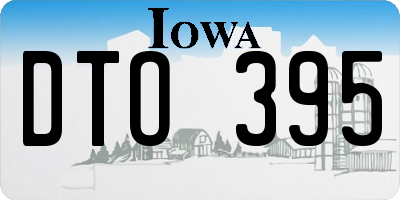 IA license plate DTO395