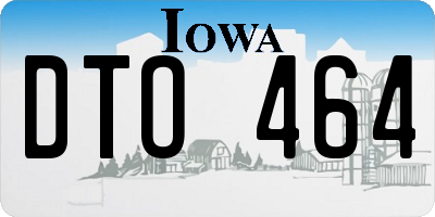 IA license plate DTO464