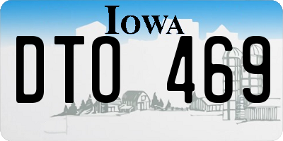 IA license plate DTO469