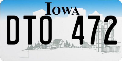 IA license plate DTO472