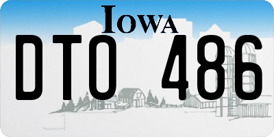 IA license plate DTO486