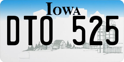 IA license plate DTO525