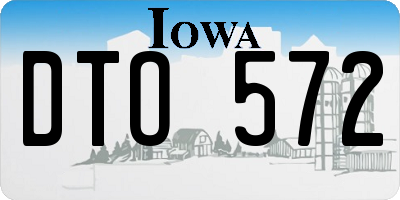 IA license plate DTO572