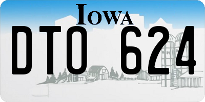 IA license plate DTO624