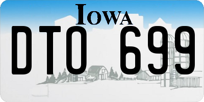IA license plate DTO699