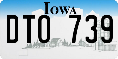 IA license plate DTO739