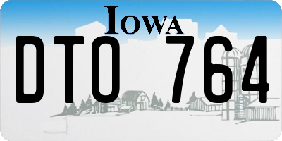 IA license plate DTO764