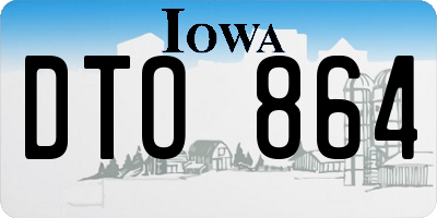 IA license plate DTO864