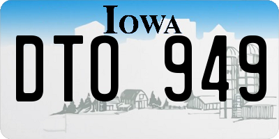 IA license plate DTO949