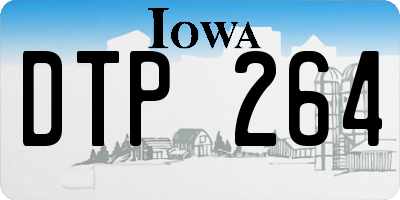 IA license plate DTP264