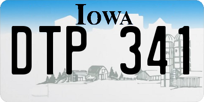 IA license plate DTP341