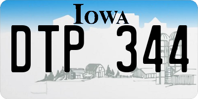 IA license plate DTP344