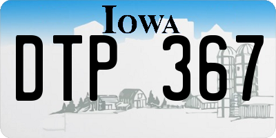 IA license plate DTP367