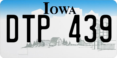 IA license plate DTP439