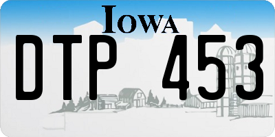 IA license plate DTP453