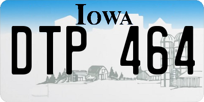 IA license plate DTP464