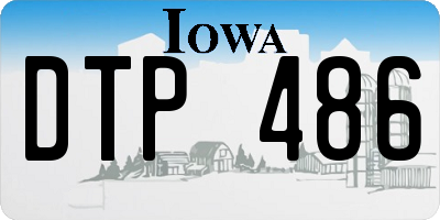 IA license plate DTP486