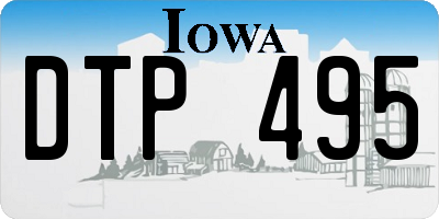 IA license plate DTP495