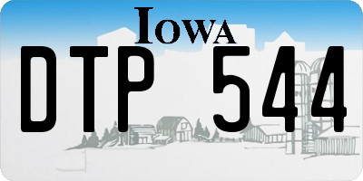 IA license plate DTP544