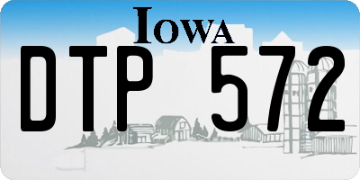 IA license plate DTP572