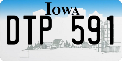 IA license plate DTP591