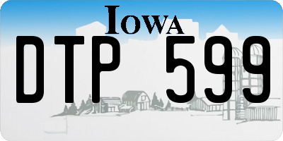 IA license plate DTP599